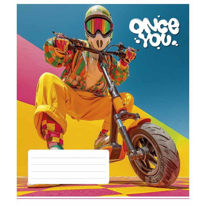 Тетрадь Школярик Once You 36 листов линия (036-3604L) изображение 3