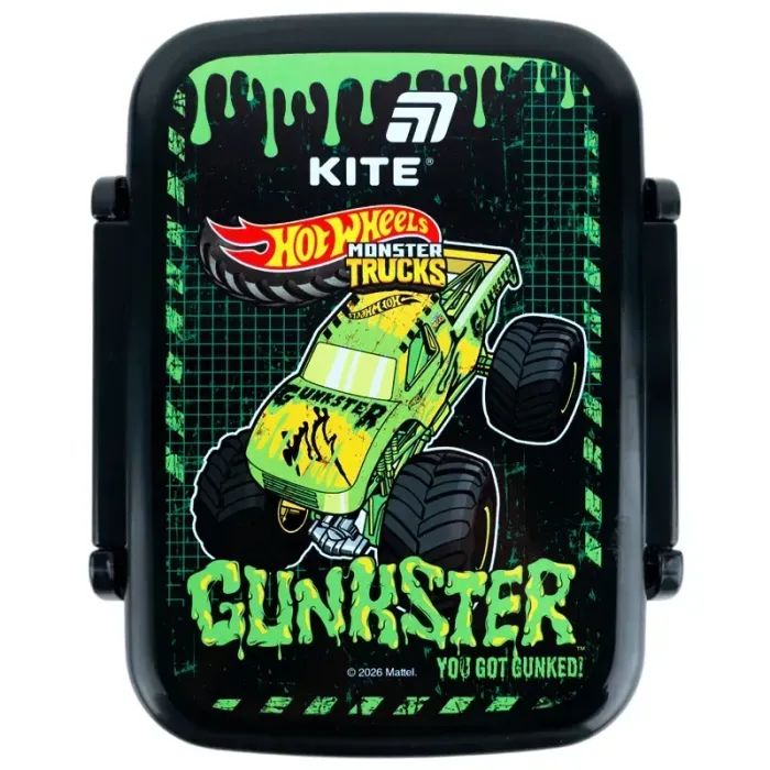 Ланч-бокс дитячий Kite Hot Wheels Track, 420 мл (HW26-160) зображення 2