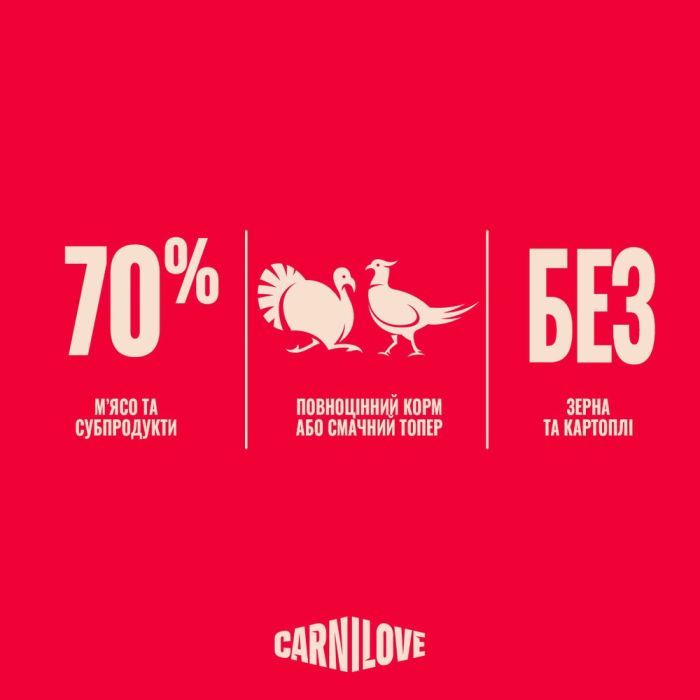 Консерви для собак Carnilove Turkey & Pheasant with Raspberry Leaves 300 г (8595602583652) зображення 5
