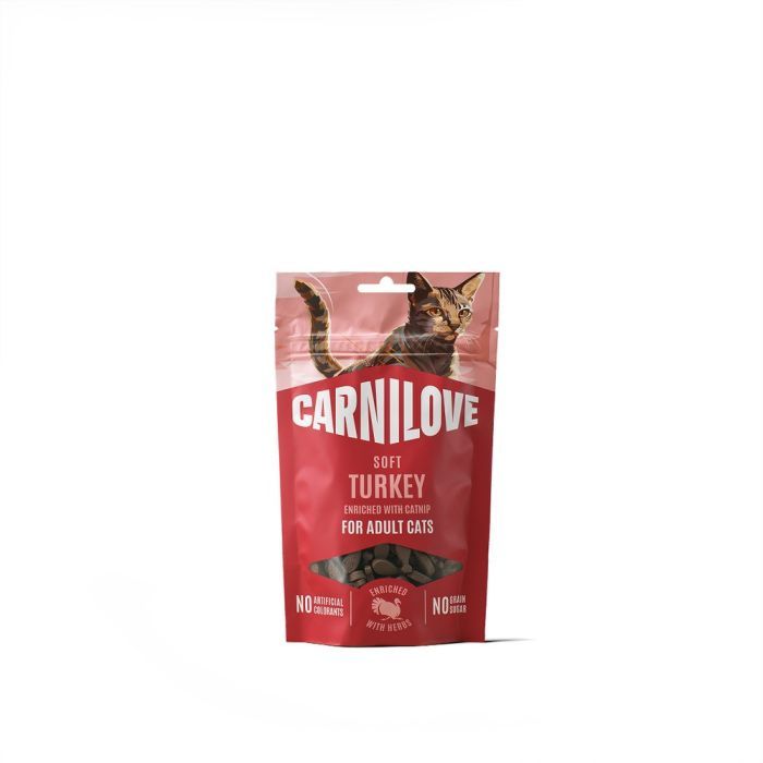 Лакомство для котов Carnilove Soft Snack Turkey with Catnip 50 г (8595602582549)