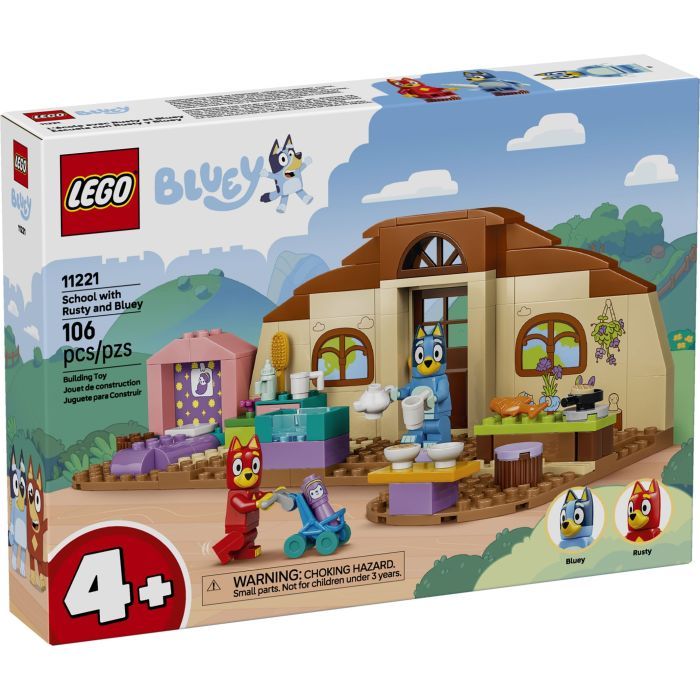 Конструктор LEGO Bluey Школа с Расти и Блуи (11221)