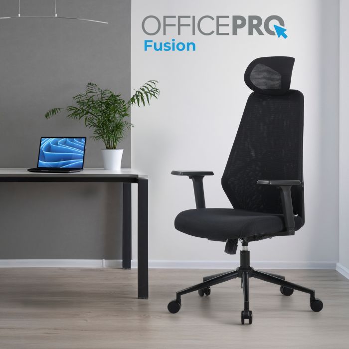 Офісне крісло OfficePro Fusion OC577B Black (OC577B) зображення 7