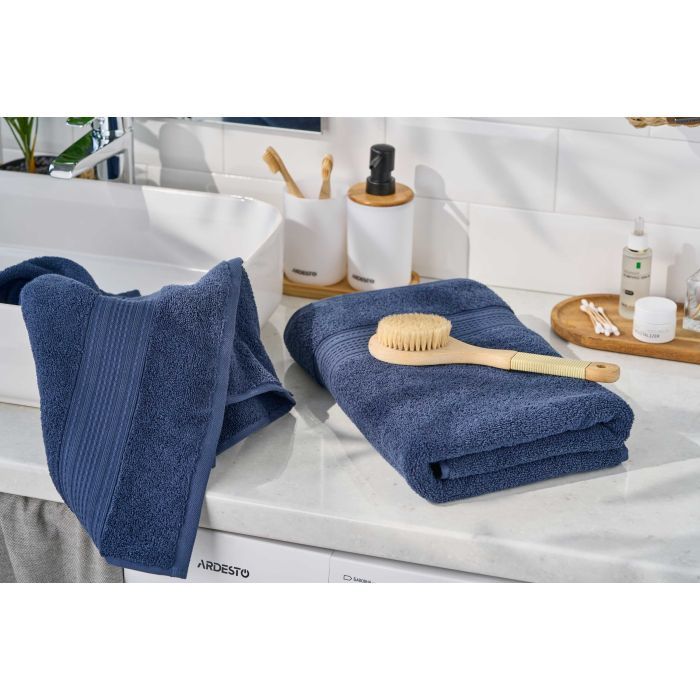 Полотенце Ardesto махровое SuperSoft 100% хлопок 50 х 90 см, синий (ART2250DBP) изображение 7