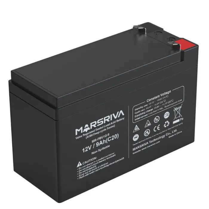 Батарея до ДБЖ Marsriva 12V 9Ah (MR-PBU12-9) зображення 3
