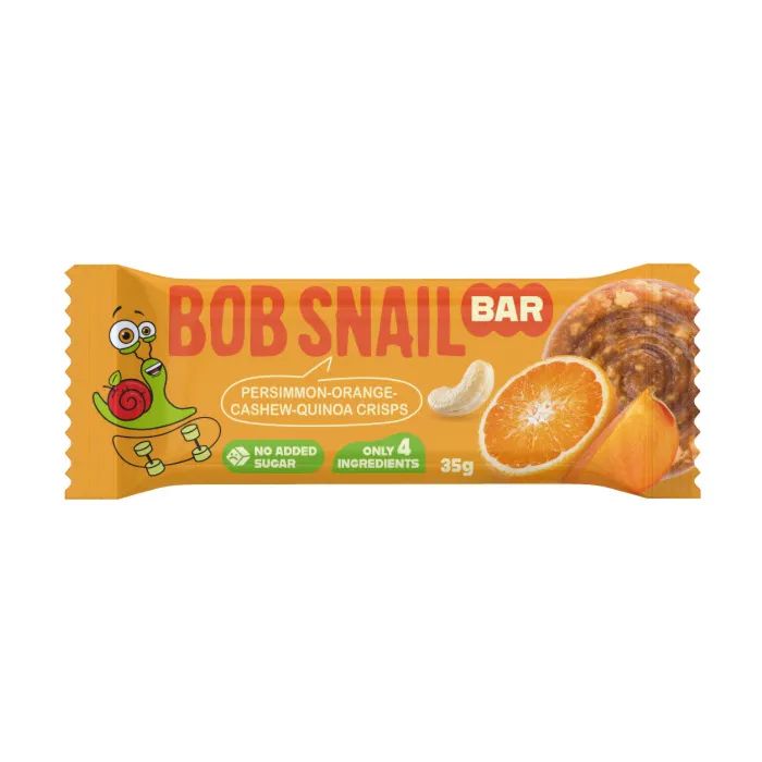 Батончик детский Bob Snail Хурма, апельсин, кеш'ю та кріспи кіноа 35 г (1740731)