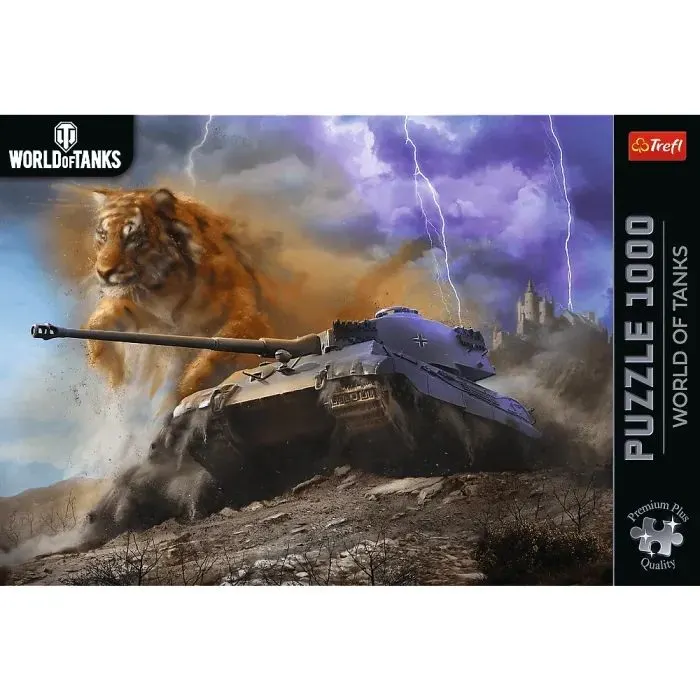 Пазл Trefl Premium Plus World of Tanks: Тигр II 1000 элементов (5900511120899) изображение 3