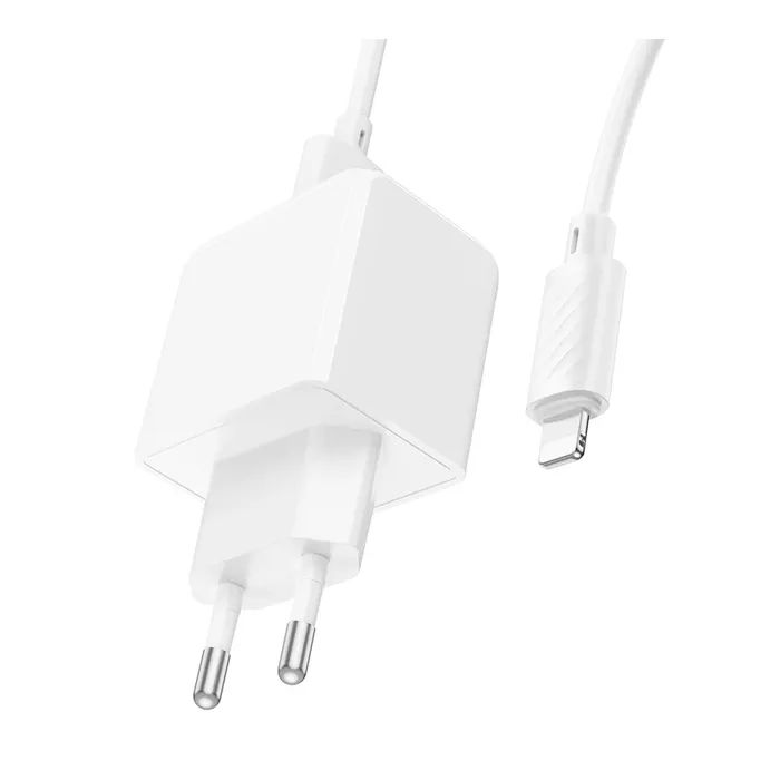 Зарядное устройство HOCO CS11A USB + cable USB to Lightning black (6942007603560) изображение 2