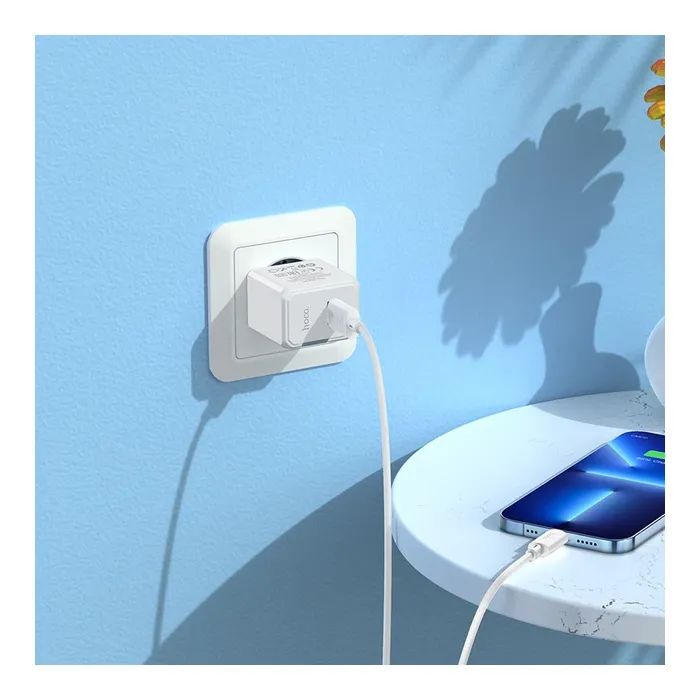 Зарядное устройство HOCO CS11A USB + cable USB to Lightning black (6942007603560) изображение 4