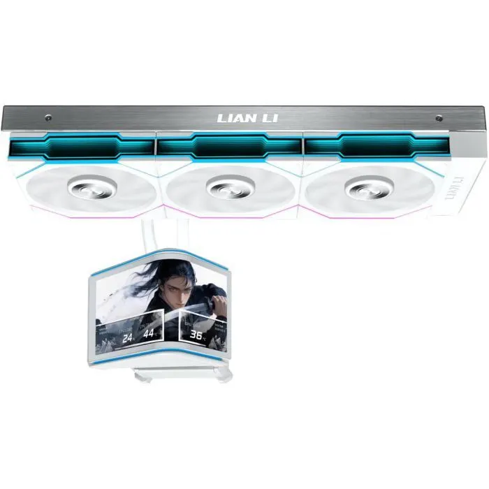 Система рідинного охолодження Lian Li Hydroshift II OLED Curved 360 TL, White (G89.GHS2OLDC36TW.00) зображення 2