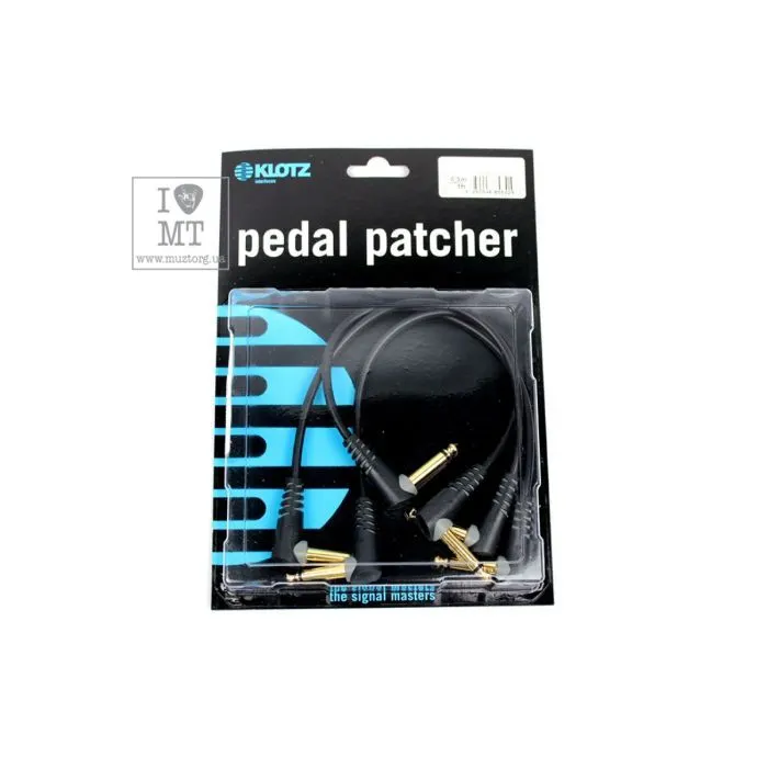 Інструментальний кабель Klotz Entry Level Pedal Patcher 30 cm Angled 3 pcs (228260)