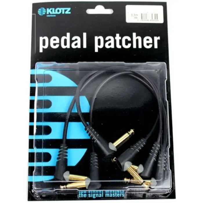 Інструментальний кабель Klotz Entry Level Pedal Patcher 30 cm Angled 3 pcs (228260)