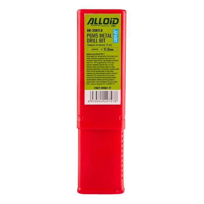 Сверло Alloid по металлу, 4.5мм, DIN338 (DB-3384.5) изображение 3