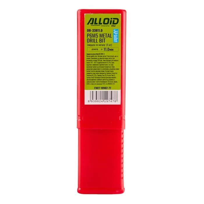 Сверло Alloid по металлу, 11.0мм, DIN338 (DB-33811.0) изображение 3