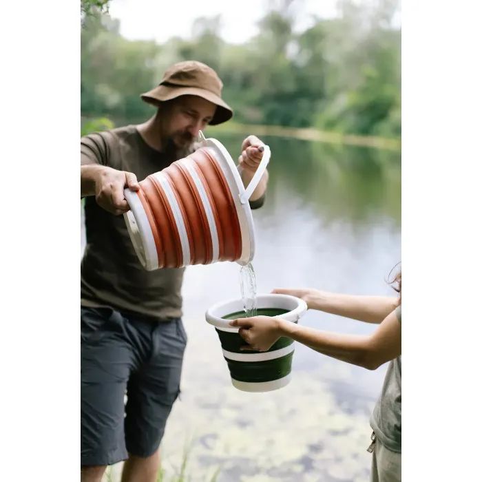 Ведро складное Tribe Water Bucket 10 л olive (T-FJ-0048-olive) изображение 4