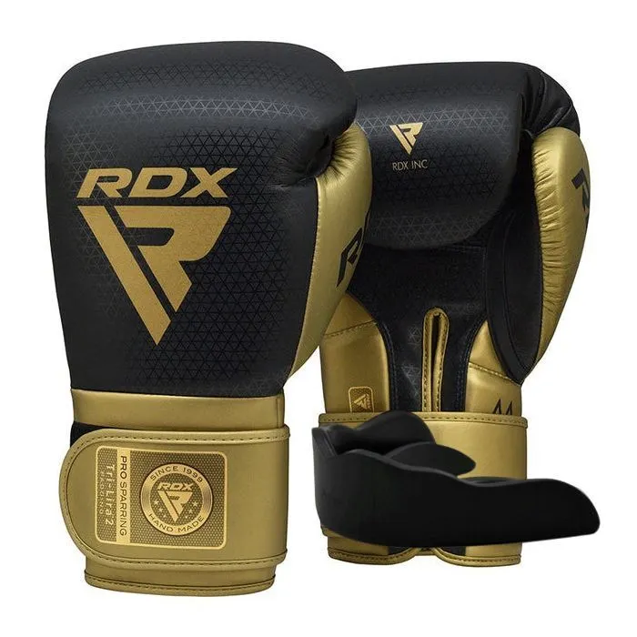 Боксерські рукавички RDX Mark Pro Sparring Tri Lira 2 Golden 14 oz (BGM-PSTL2G-14OZ)