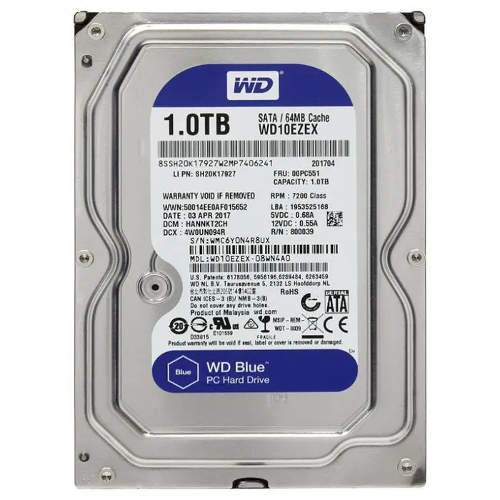 Жорсткий диск 3.5" 1TB WD (# WD10EZEX #)