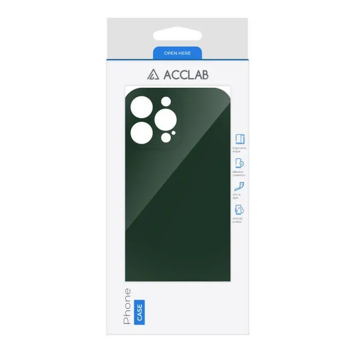 Чохол до мобільного телефона ACCLAB SoftShell Apple iPhone 14 Pro Dark Green (1283126557071) зображення 2