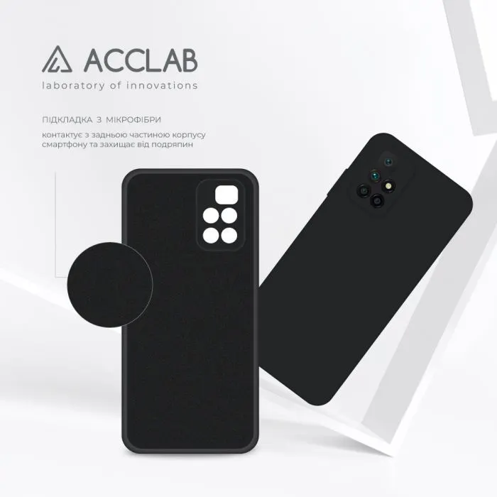 Чохол до мобільного телефона ACCLAB SoftShell Xiaomi Redmi 10 Black (1283126557460) зображення 5