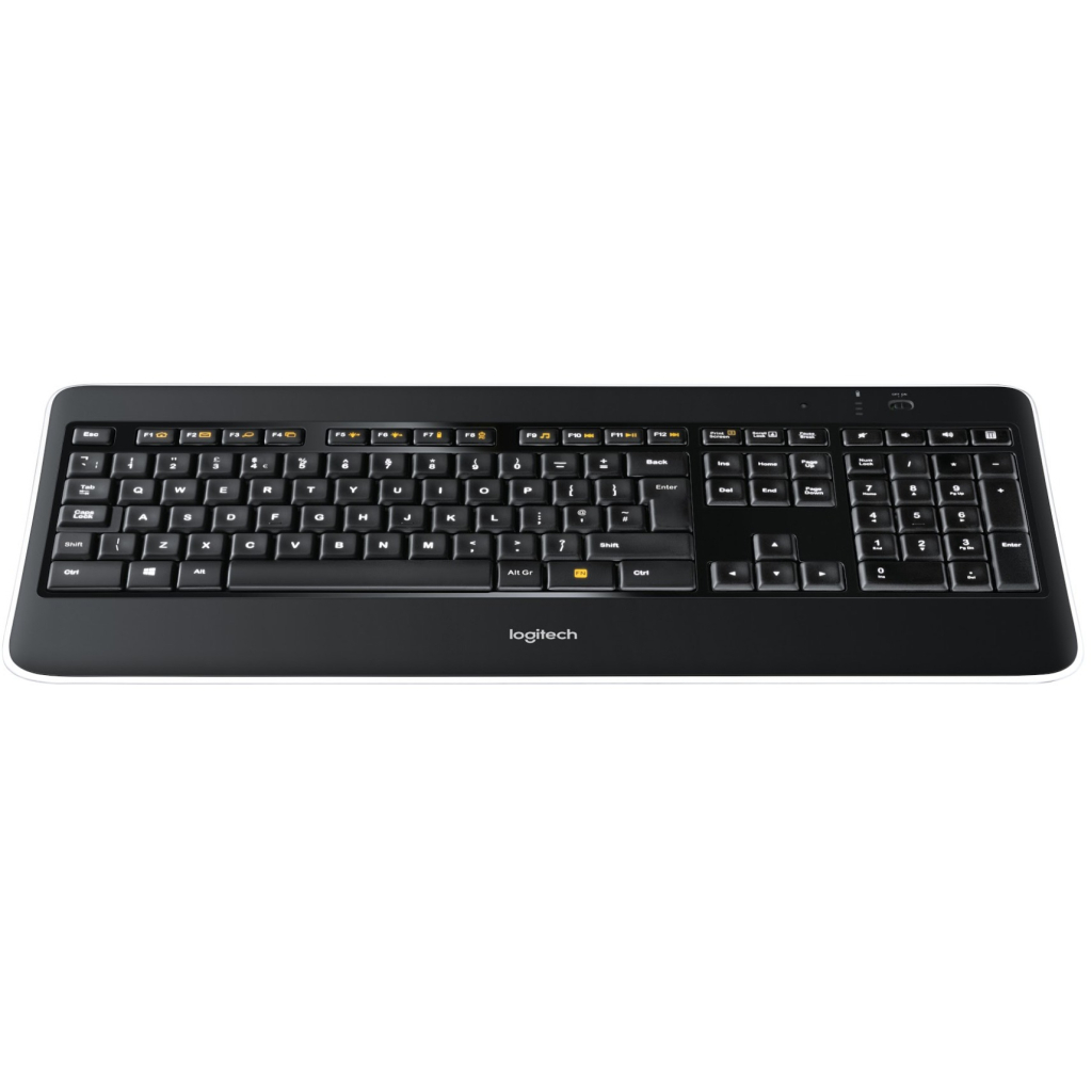 Клавіатура Logitech K800 illuminated Keyboard (920-002395) зображення 3