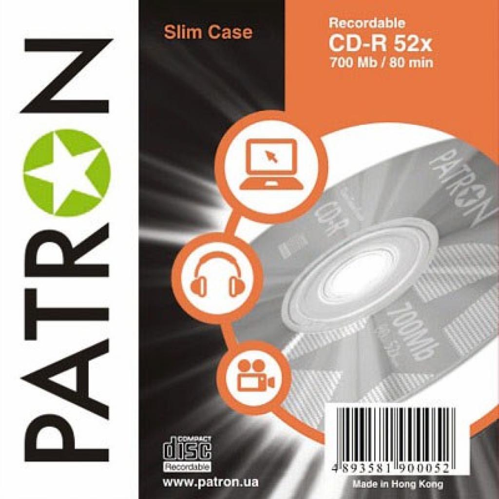 Диск CD Patron 700Mb 52x SLIM box 10шт (INS-C007)