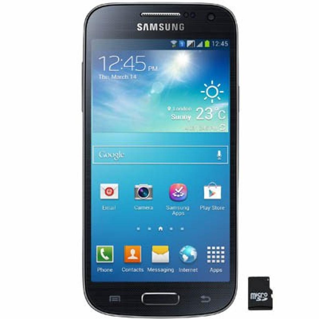 Мобільний телефон Samsung GT-I9192 (Galaxy S4 mini Duos) Black Mist (GT-I9192ZKESEK)