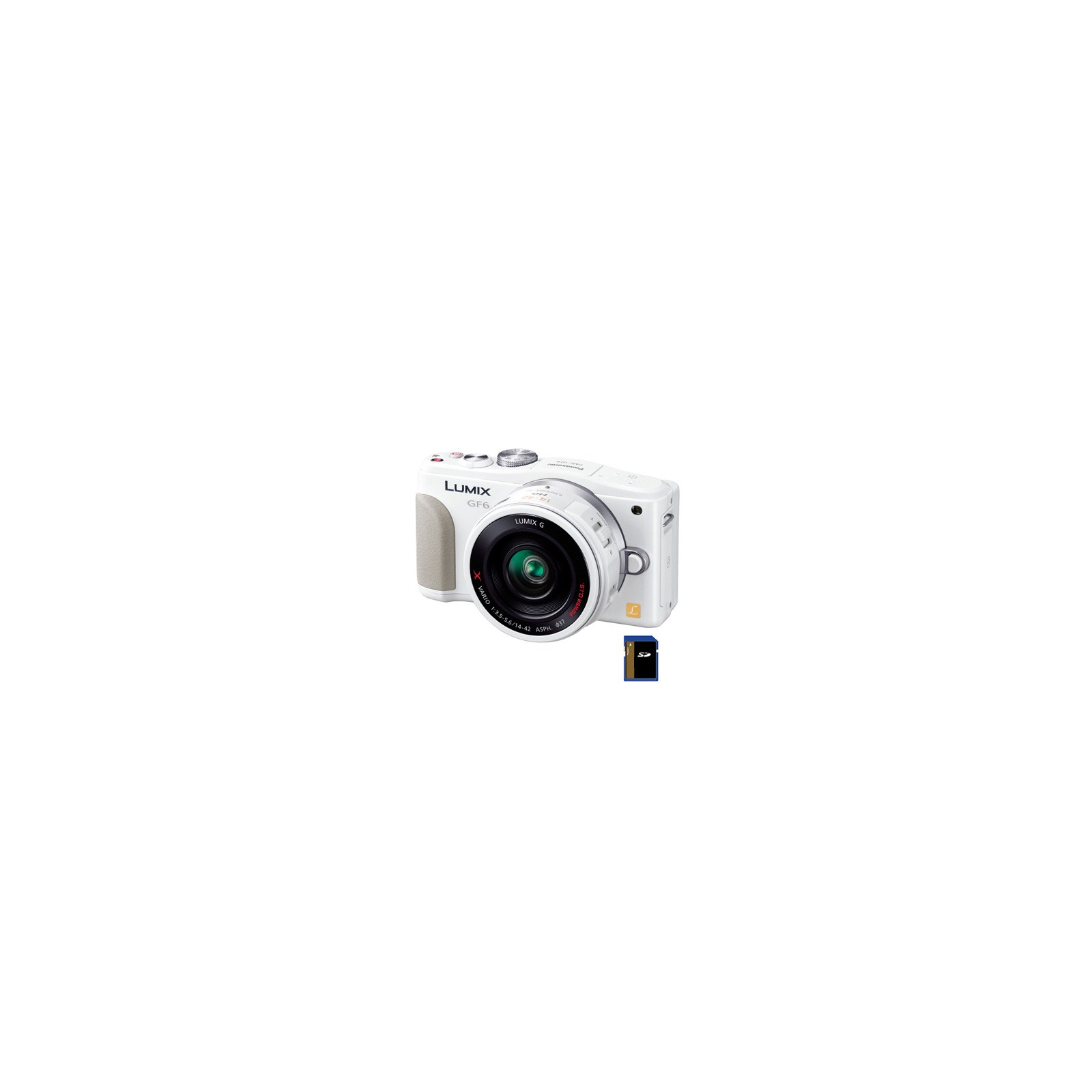 Цифровий фотоапарат Panasonic DMC-GF6 white 14-42 kit (DMC-GF6KEE-W)