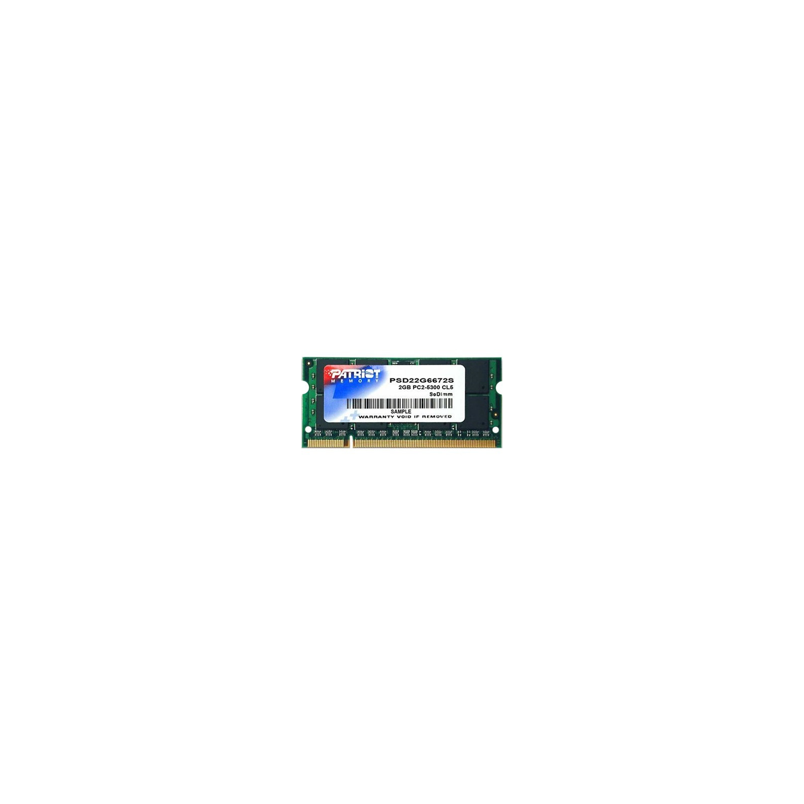 Модуль пам'яті для ноутбука SoDIMM DDR2 2GB 667 MHz Patriot (PSD22G6672S)