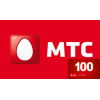 Карточка пополнения счета МТС 100