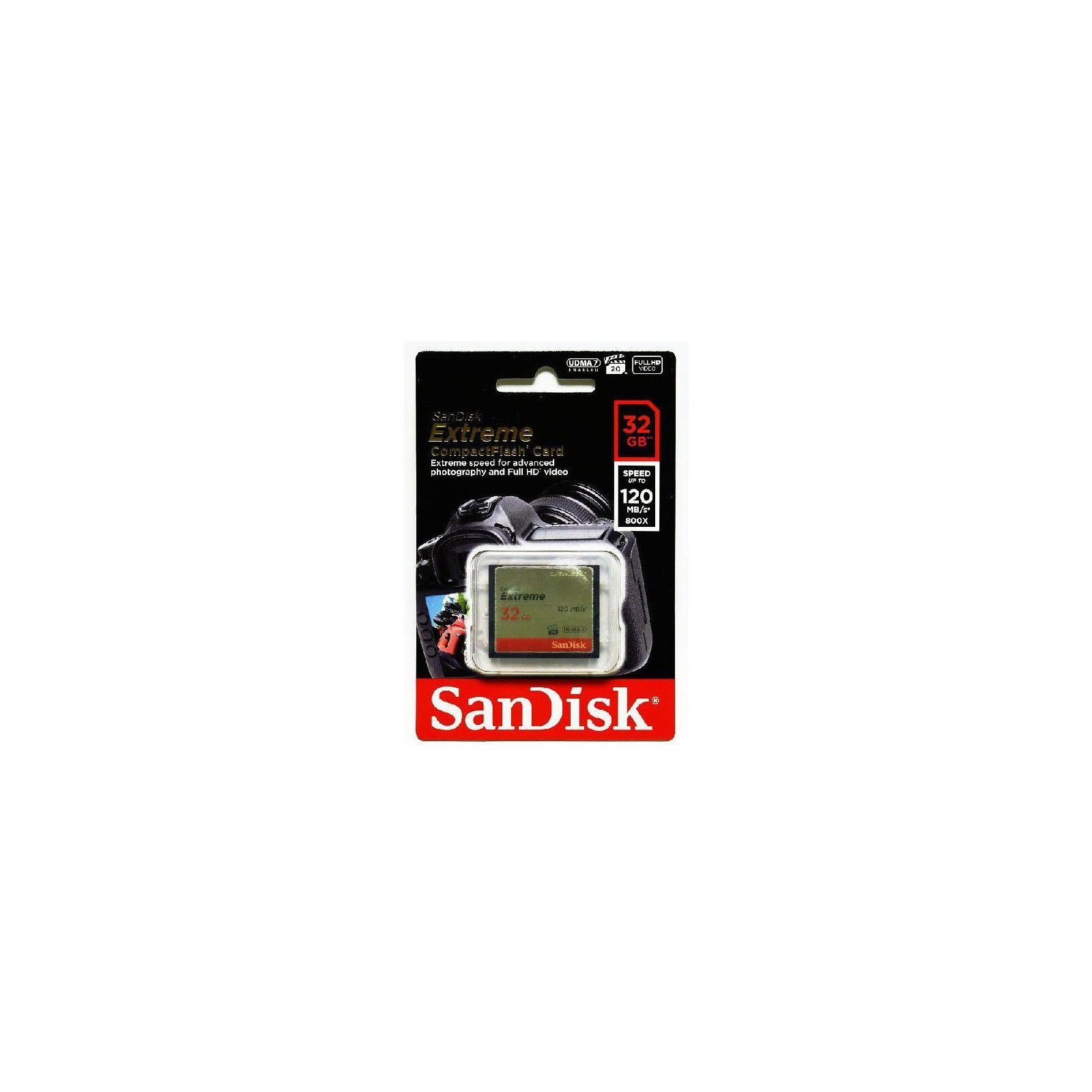 Карта памяти SanDisk 32Gb Compact Flash Extreme (SDCFXSB-032G-G46) изображение 3