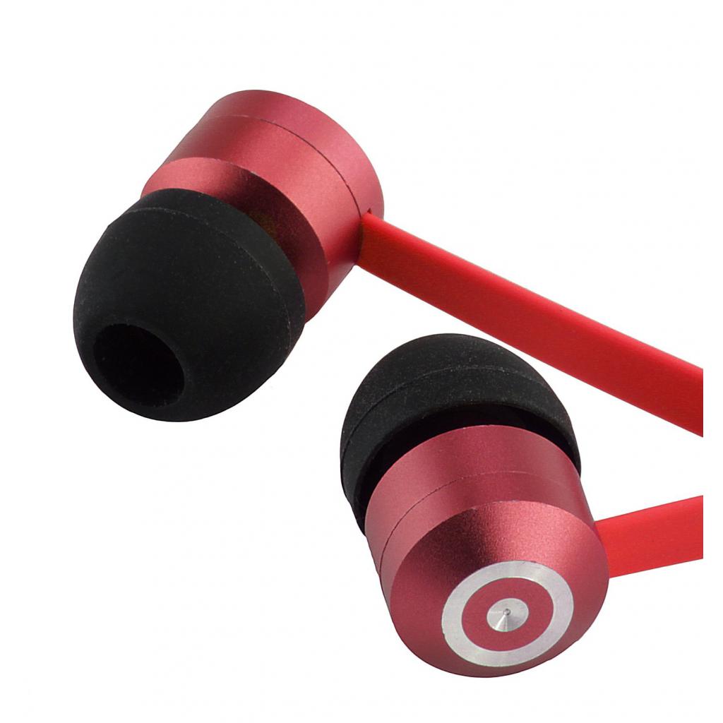Навушники KitSound KS Ribbons In-Ear Earphones with Mic Red (KSRIBRD) зображення 2