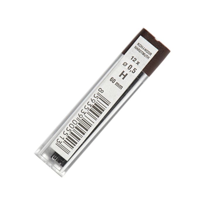 Грифель для механічного олівця Koh-i-Noor 4152.H, 0.5 мм, 12шт (415200H005PK)