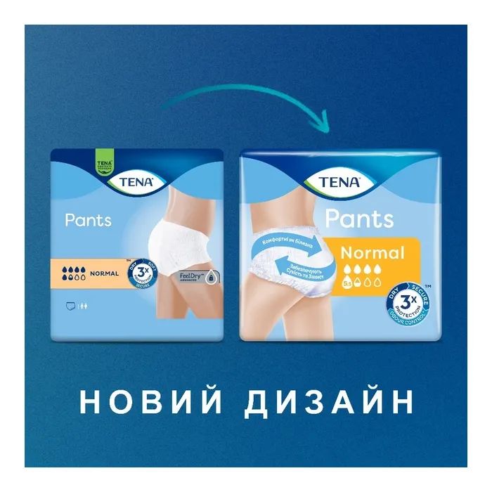 Підгузки для дорослих Tena Pants Normal Medium 30 шт (7322541150611_7322542544860) зображення 3