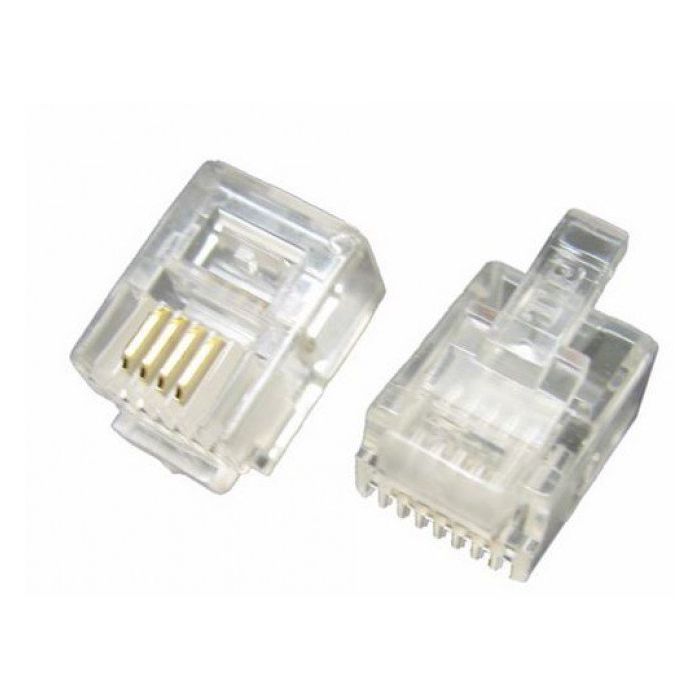 Коннектор RJ12 6P4C 100 шт Ritar (2775)