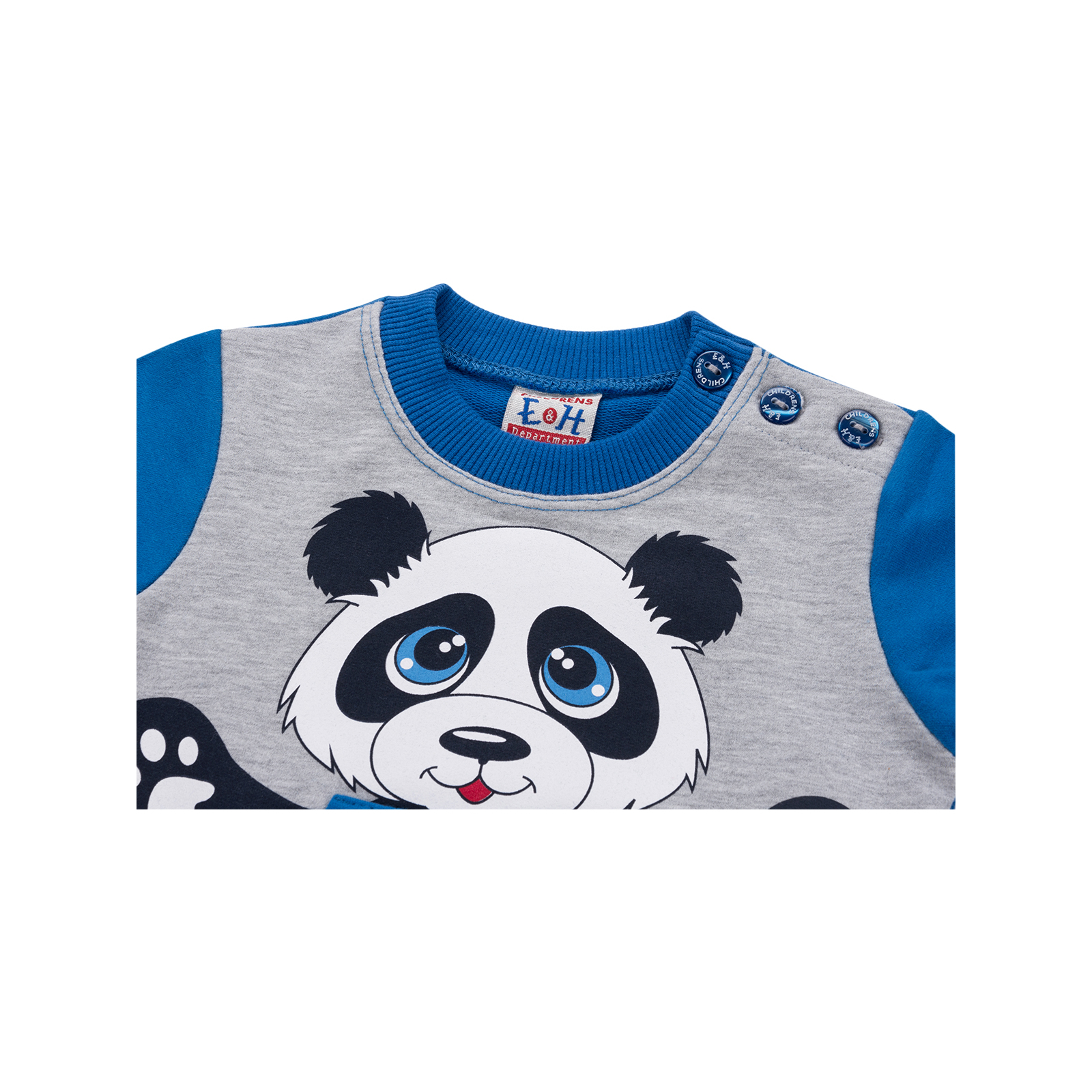 Набір дитячого одягу Breeze з пандою (8677-74B-blue) зображення 6