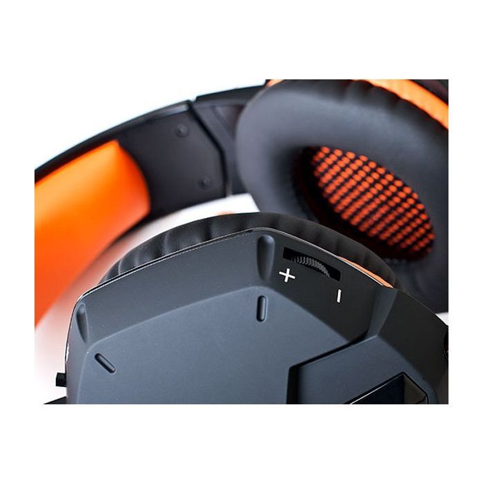 Наушники REAL-EL GDX-7700 SURROUND 7.1 black-orange изображение 4