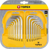 Набор инструментов Topex ключи шестигранные HEX и Torx, набор 18 шт.*1 уп. (35D952) изображение 2
