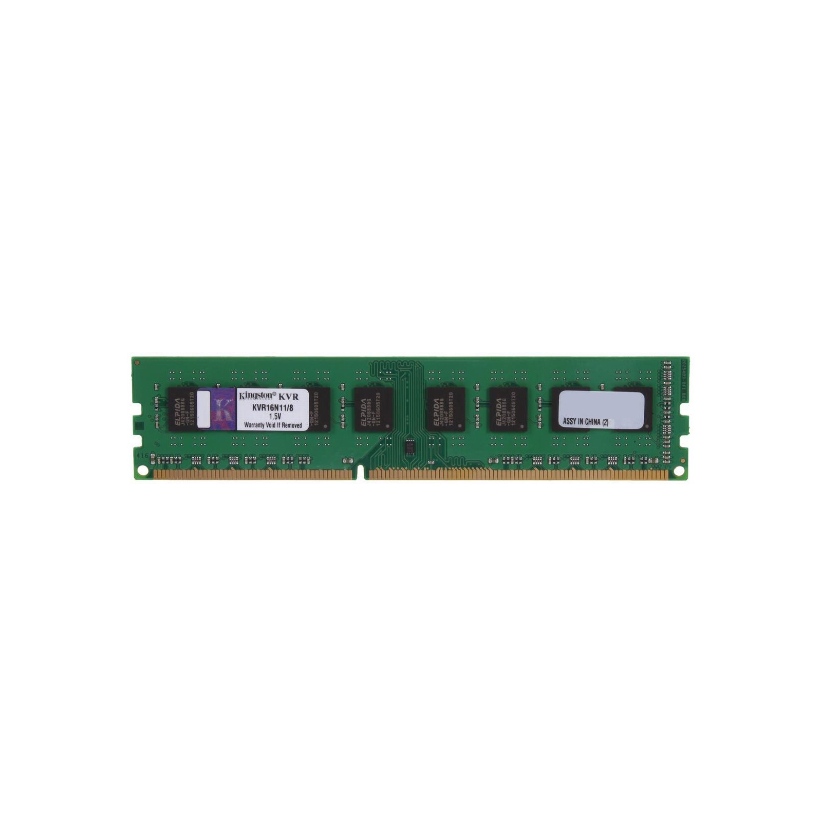 Модуль пам'яті для комп'ютера DDR3 8GB 1600 MHz Kingston (KVR16N11/8)