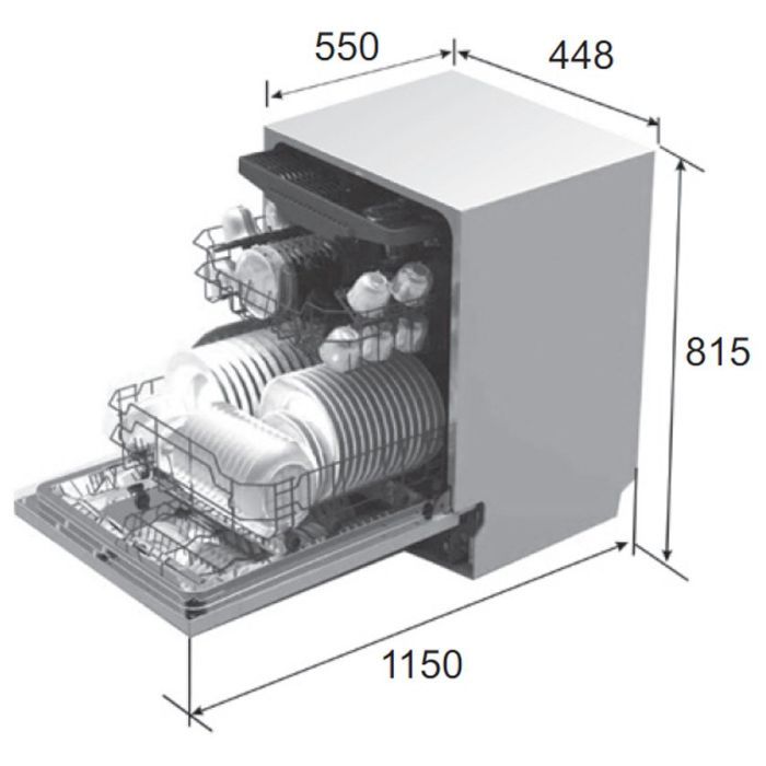 Посудомоечная машина Pyramida DWN 4510 изображение 4