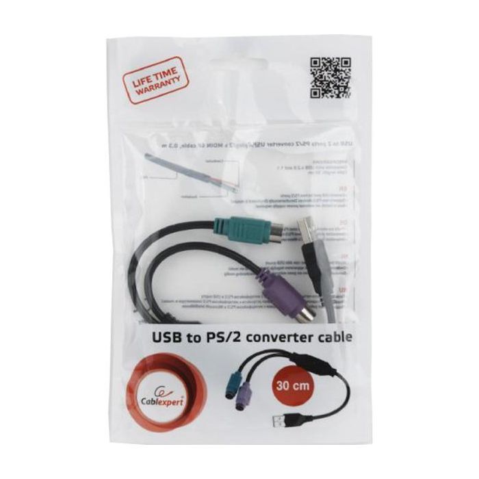Переходник USB to PS/2 Cablexpert (UAPS12-BK) изображение 3