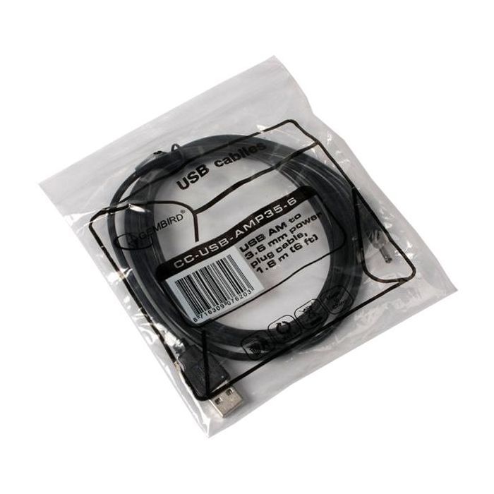 Кабель живлення USB to 3,5mm 1,8m Cablexpert (CC-USB-AMP35-6) зображення 2