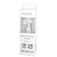 Дата кабель USB 2.0 AM to Lightning 1.0m MFI Silver ADATA (AMFIAL-100CMK-CSV) изображение 3