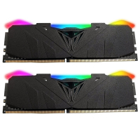 Модуль памяти для компьютера DDR4 16GB (2x8GB) 3600 MHz Viper RGB Black Patriot (PVR416G360C6K)