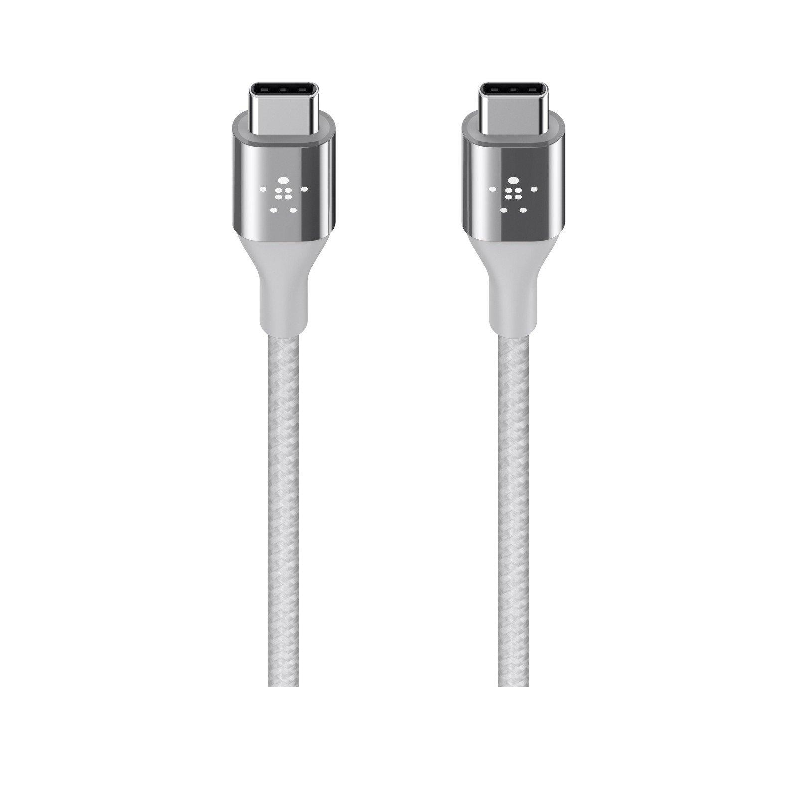 Дата кабель USB-C to USB-C 1.2m USB 3.1 MIXIT DuraTek silver Belkin (F2CU050bt04-SLV) изображение 3