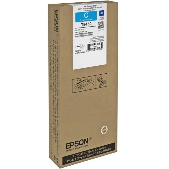Картридж Epson WF-C5790 cyan XL 5K (C13T945240) изображение 2