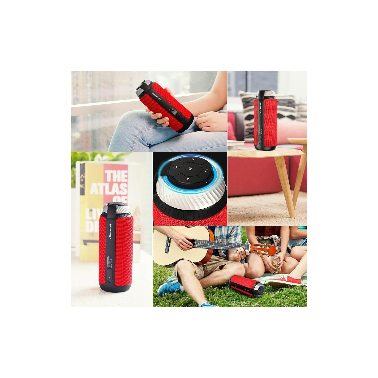Акустическая система Tronsmart Element T6 Portable Bluetooth Speaker Red (235566) изображение 6