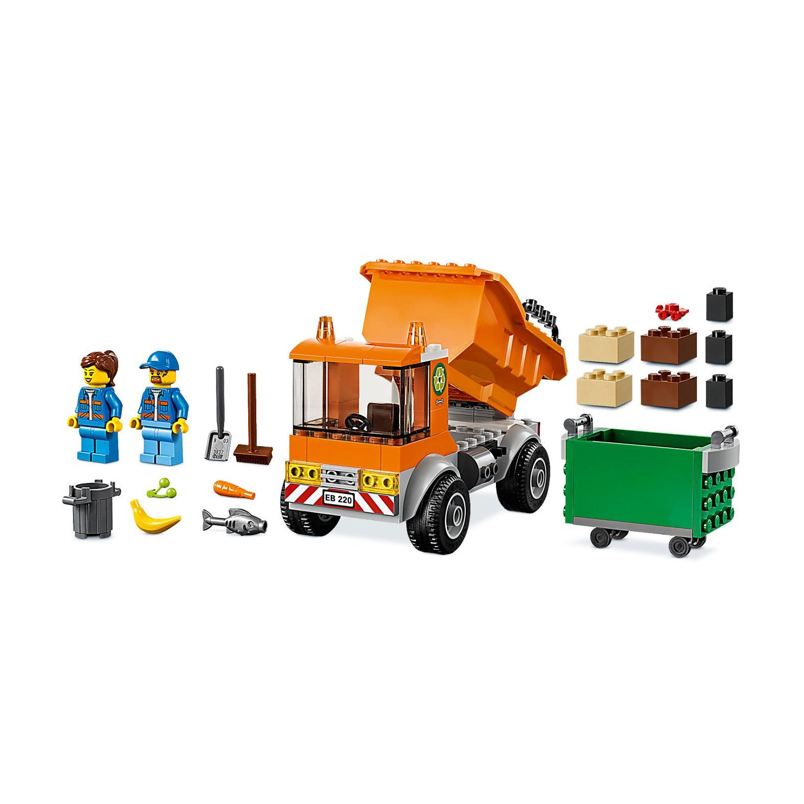 Конструктор LEGO City Мусоровоз 90 деталей (60220) изображение 4
