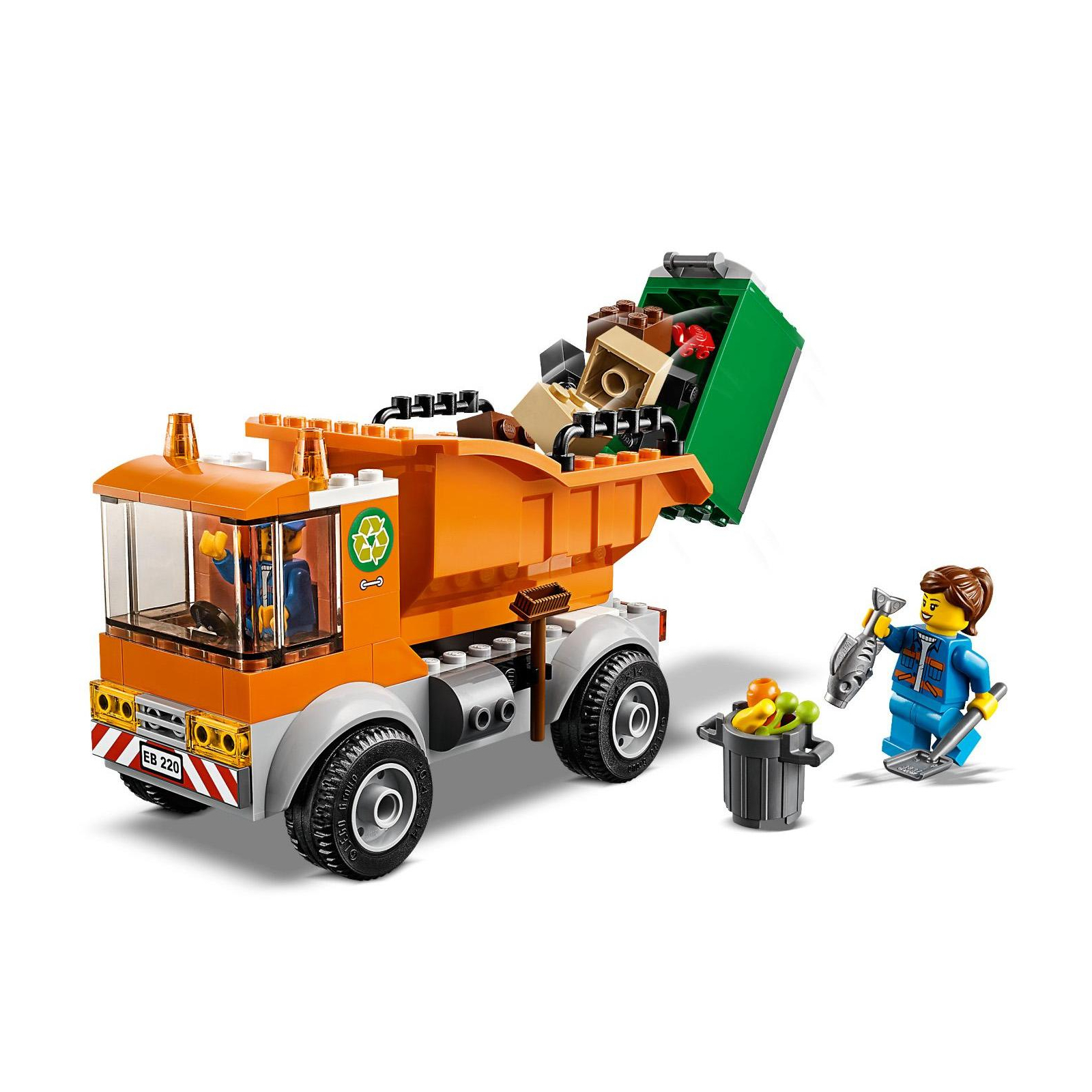 Конструктор LEGO City Мусоровоз 90 деталей (60220) изображение 5