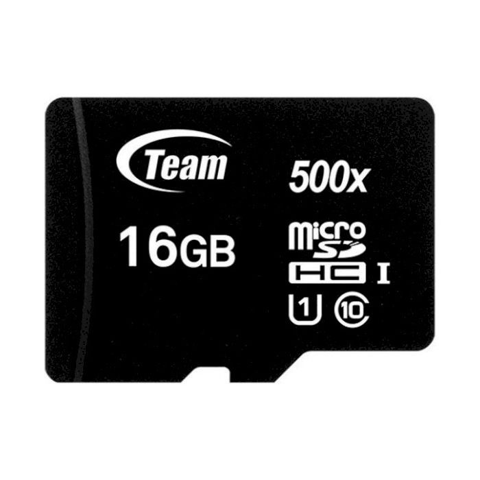 Карта памяти Team 16GB microSDHC class 10 UHS-I (TUSDH16GCL10U02)