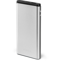 Батарея универсальная Vinga 10000 mAh QC3.0 PD aluminium silver (BTPB1010QCALS)