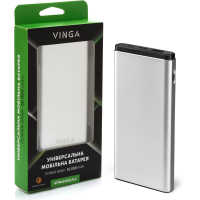 Батарея универсальная Vinga 10000 mAh QC3.0 PD aluminium silver (BTPB1010QCALS) изображение 5